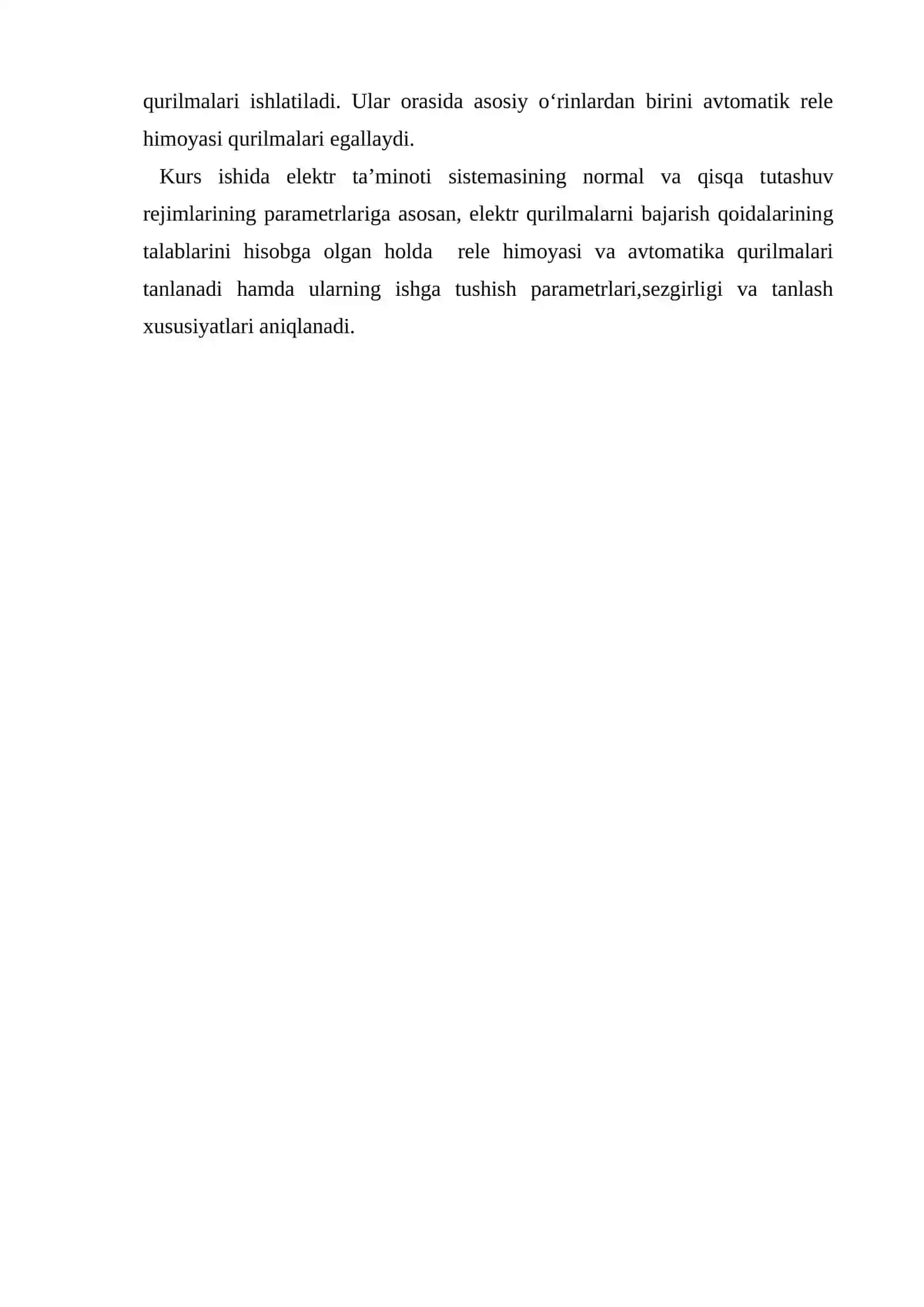 Elektr tizimlarida releli himoyani o'rni va avtomatlashtirishning sxematik sxemalari 3