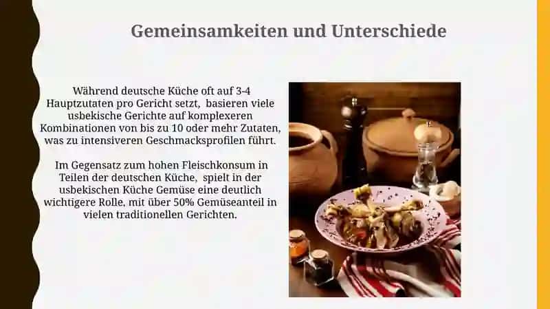 Usbekische und deutsche Küche 3