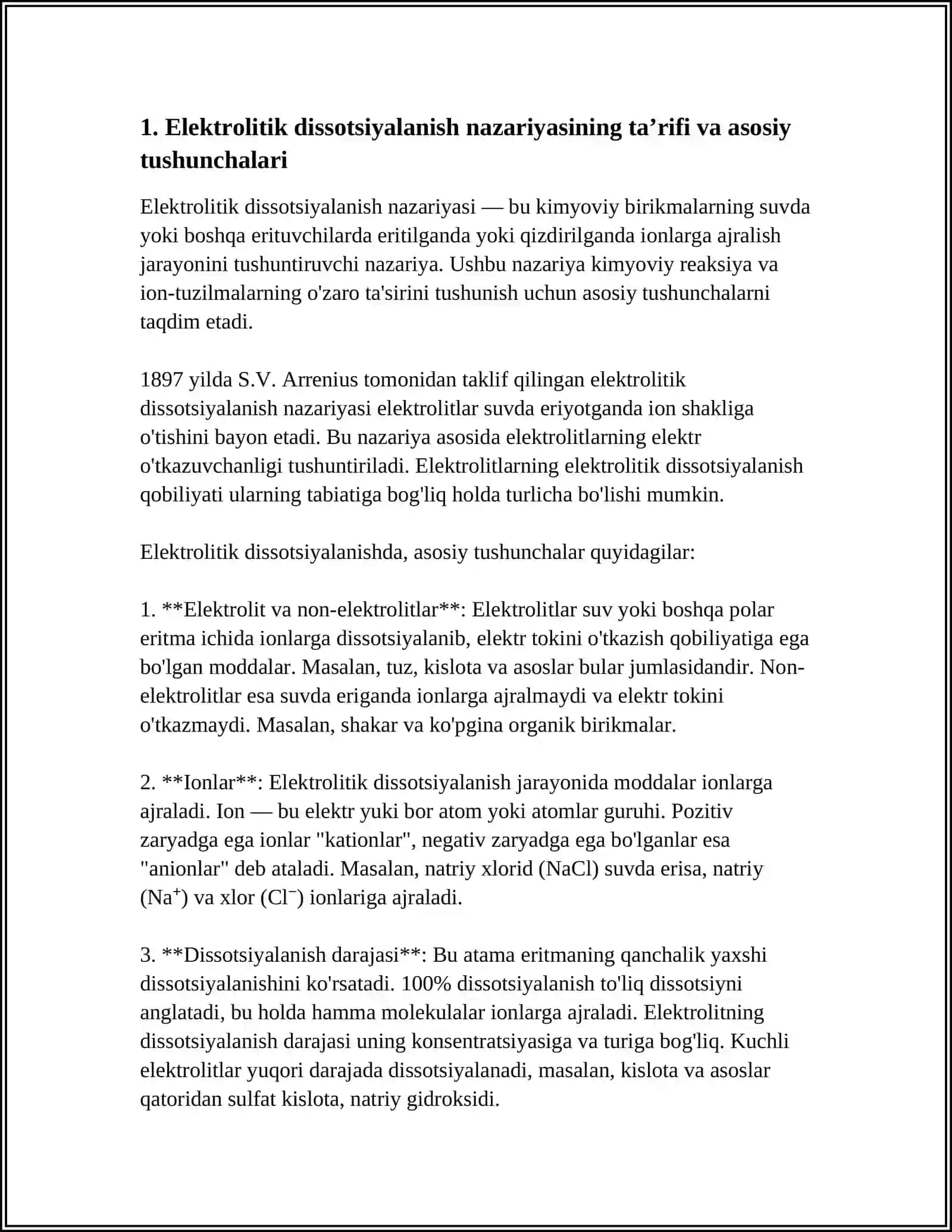 ELEKTROLITIK DISSOTSIYALANISH NAZARIYASI 3