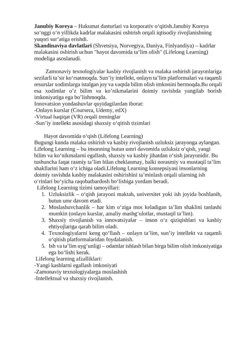 Kadrlar malakasini oshirish va kasbiy rivojlantirish 3
