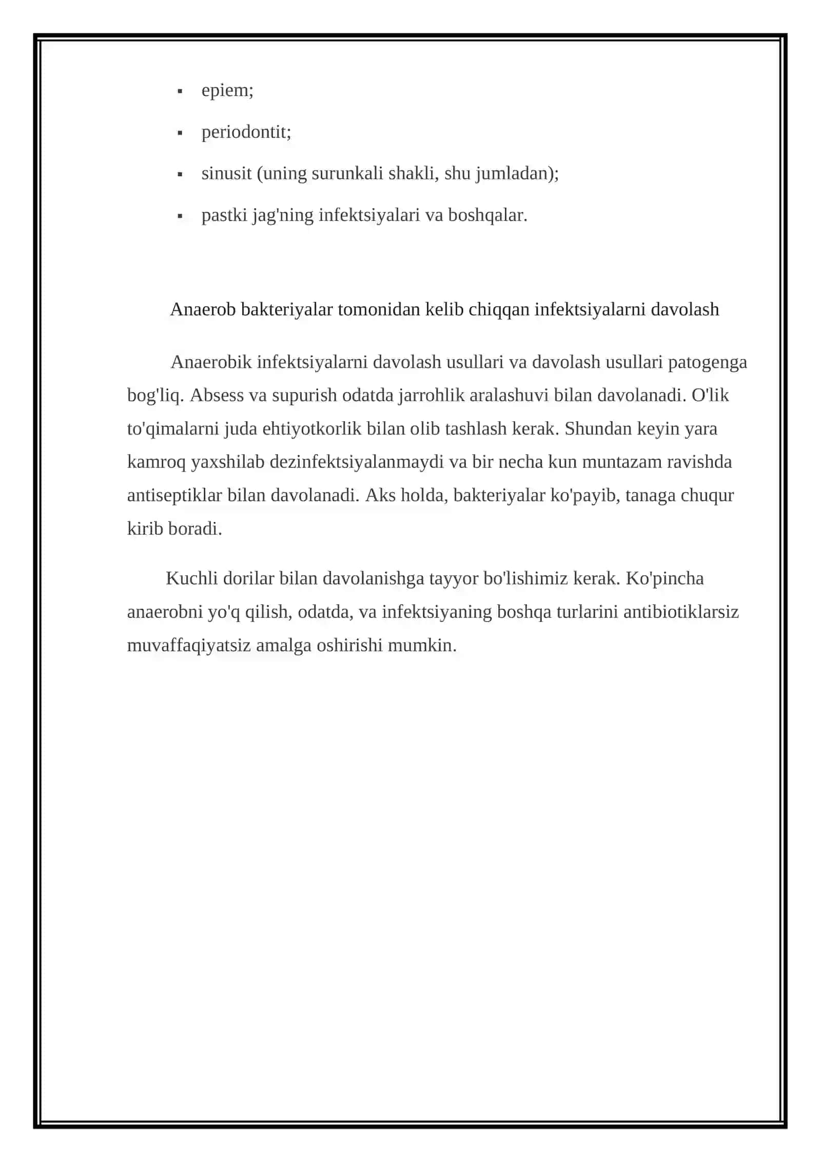 ANAEROB INFEKSIYALAR QO'ZG'ATUVCHILARI 3