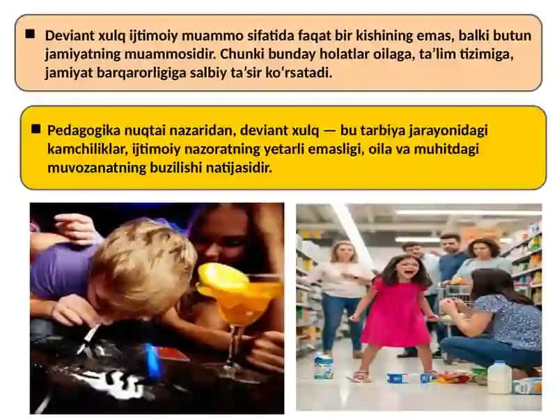 Slide deviant xulq ijtimoiy pedagogik muammo sifatida 3