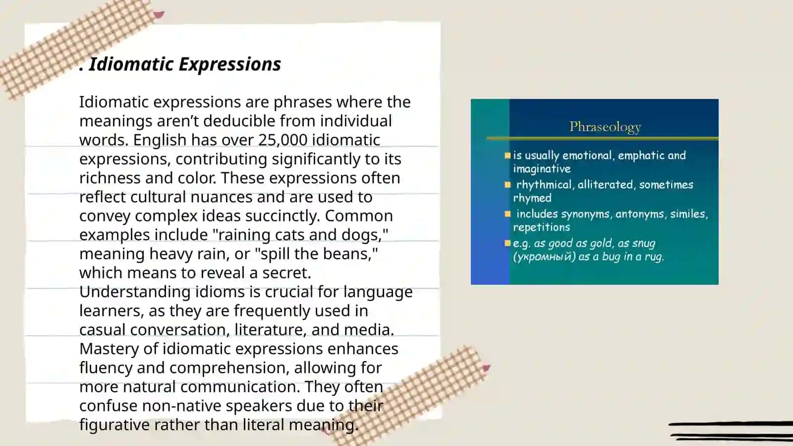 Phraseology 3