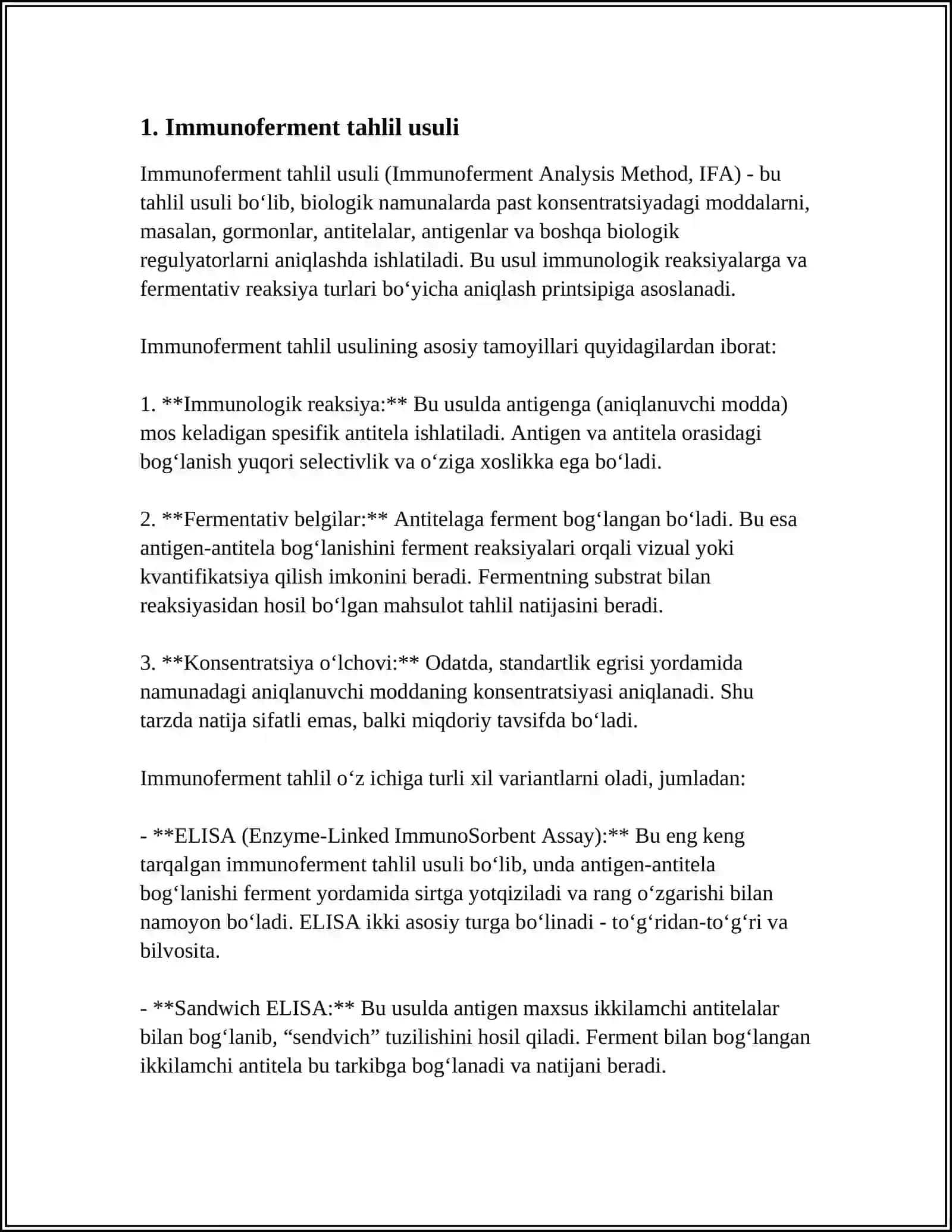 IMMUNOENZIM TAXLILINING GETEROGEN USULI 3
