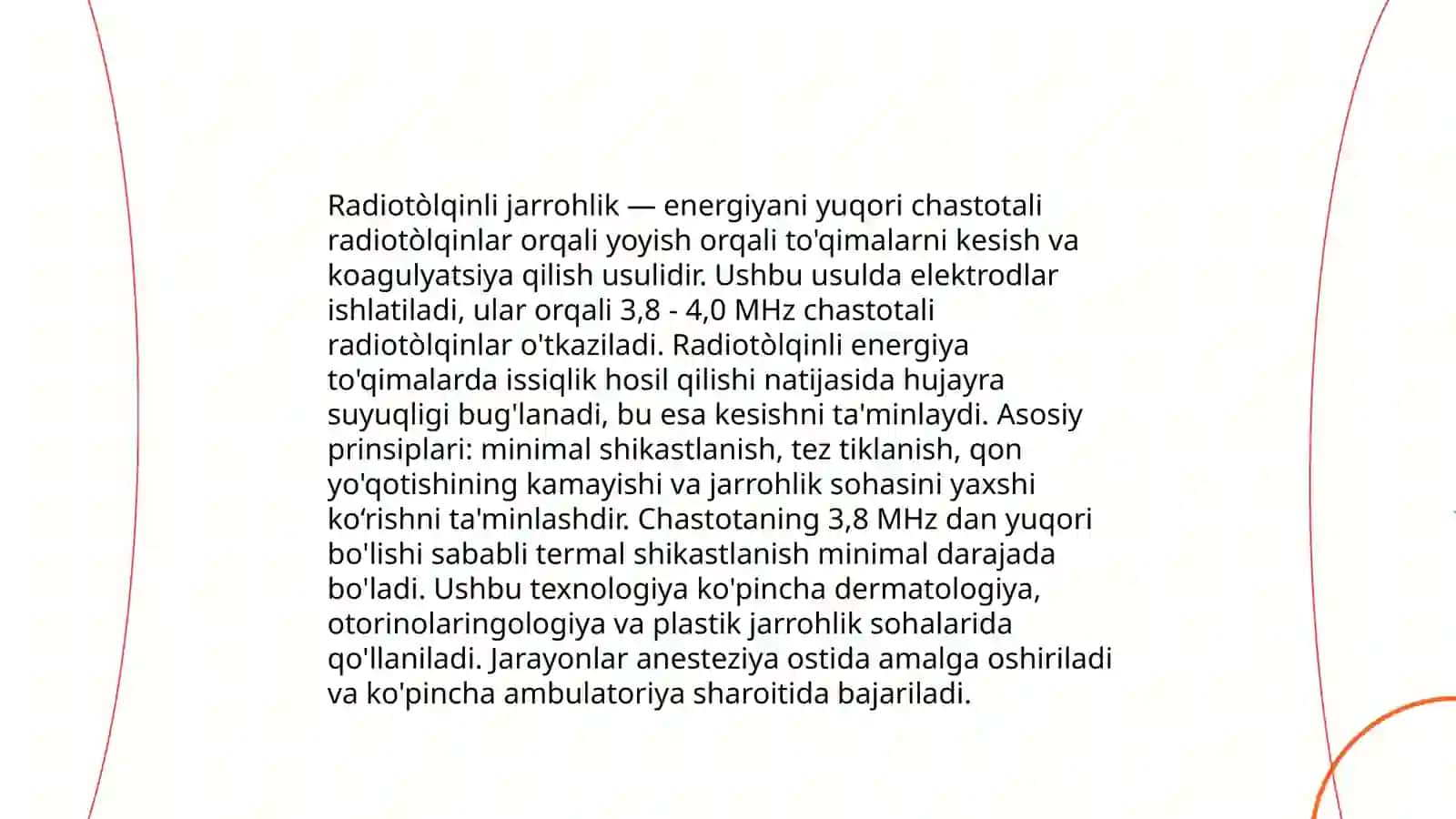 Radiotòlqinli jarrohlik 3