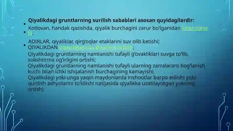 QiYalik Turg'unligi 3