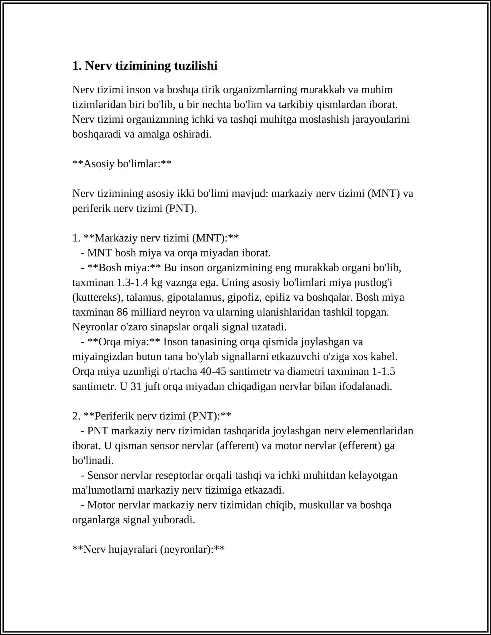 ORGANIZMNING NERV IMMUN VA ENDOKRIN SISTEMASI 3