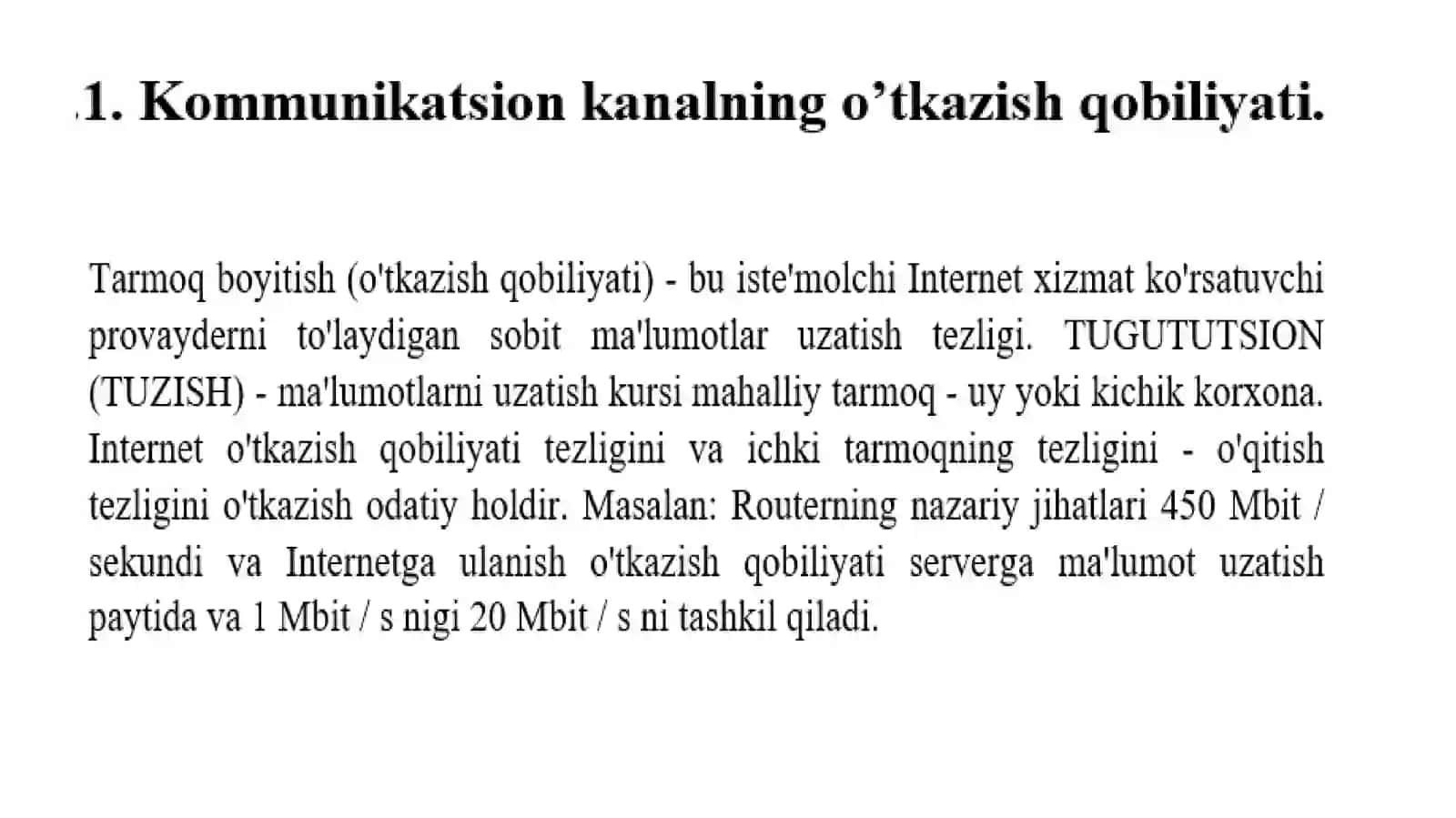 Aloqa(lotincha:communicatio—umumlashtiraman,bogʻlayman) 3