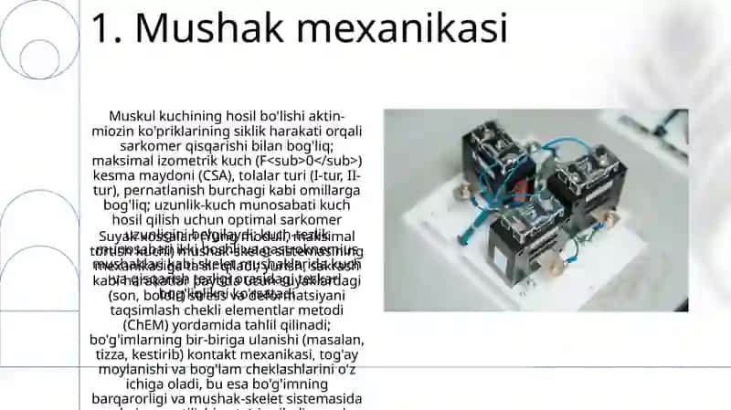 Harakatlanish apparatining biomexanik xossalari 3