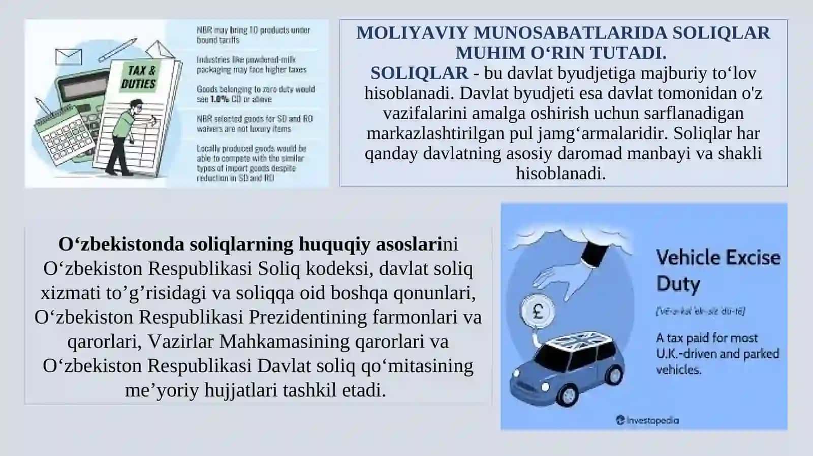 SOLIQLAR VA SOLIQ TIZIMI 3