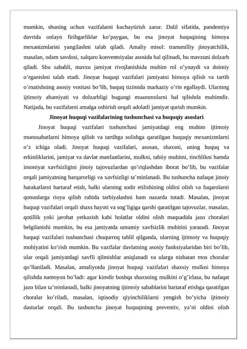 Jinoyat huquqi vazifalari 3