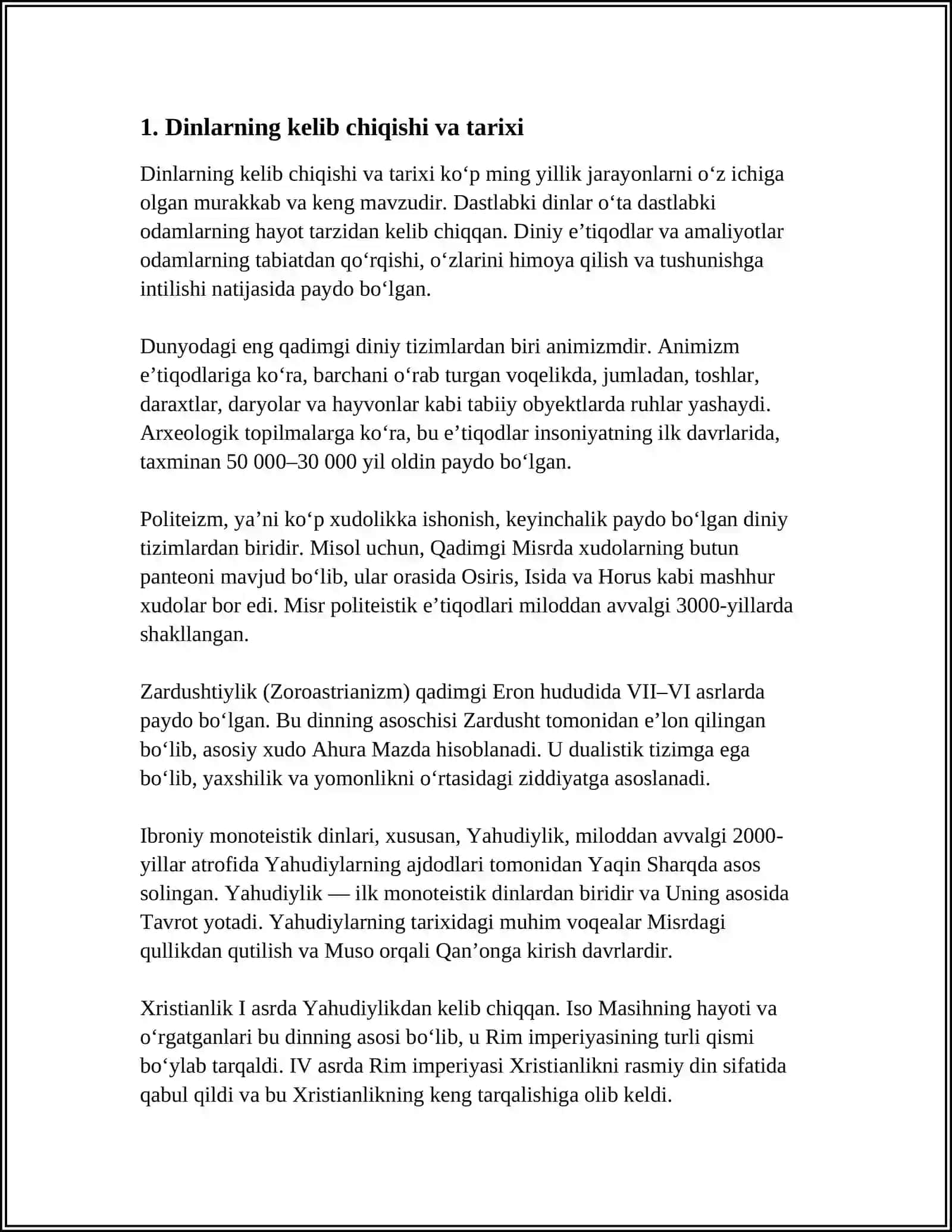 DINLARARO OʼZARO TAʼSIRNING GLOBALLASHUVI 3