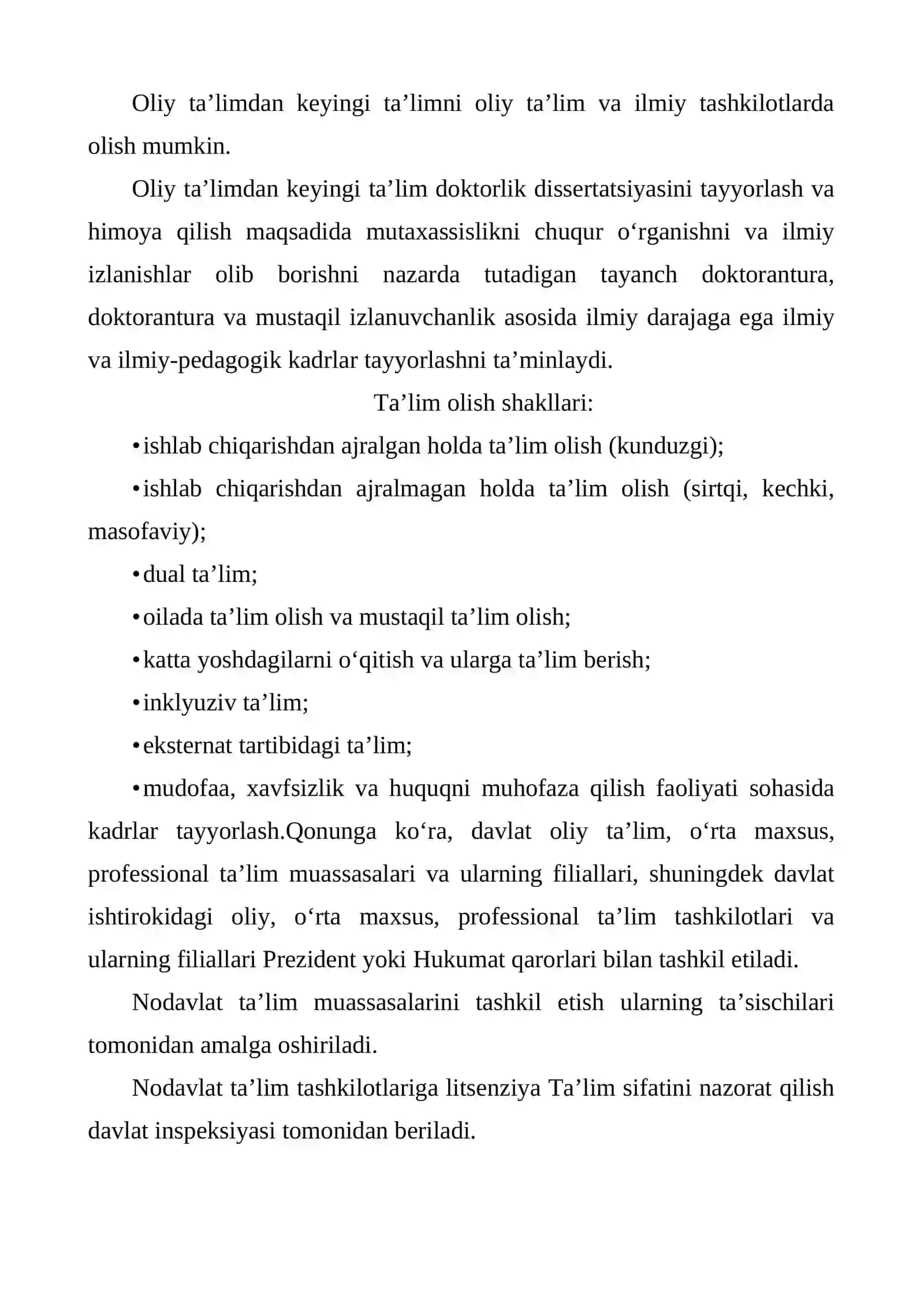 Ta’lim to‘g‘risida”gi Qonunning mazmun-mohiyati 3