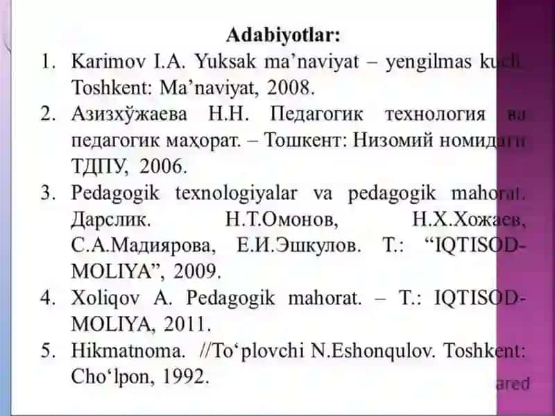 Pеdаgоgik mаhоrаt haqidatu shuncha 3