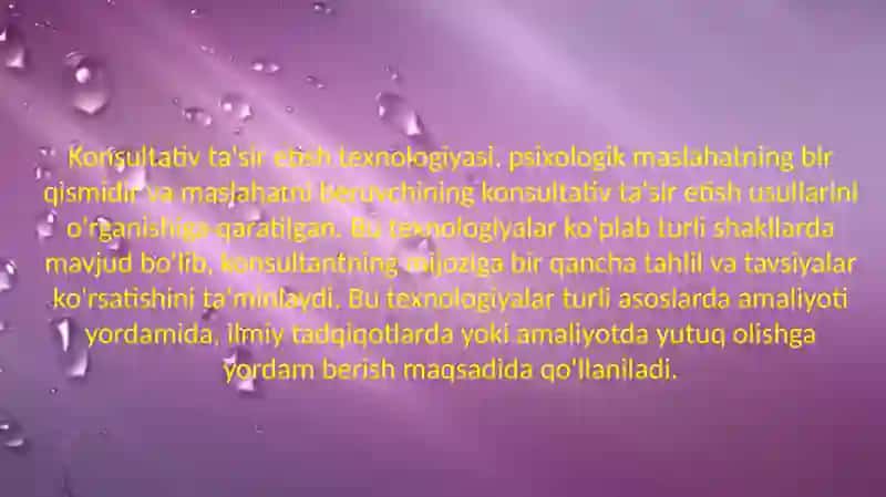 Konsultativ ta'sir etish texnologiyasi 3