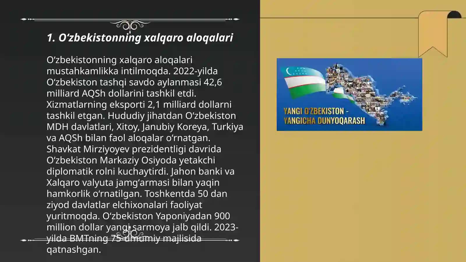 Oʻzbekistonning xalqaro aloqalari 3