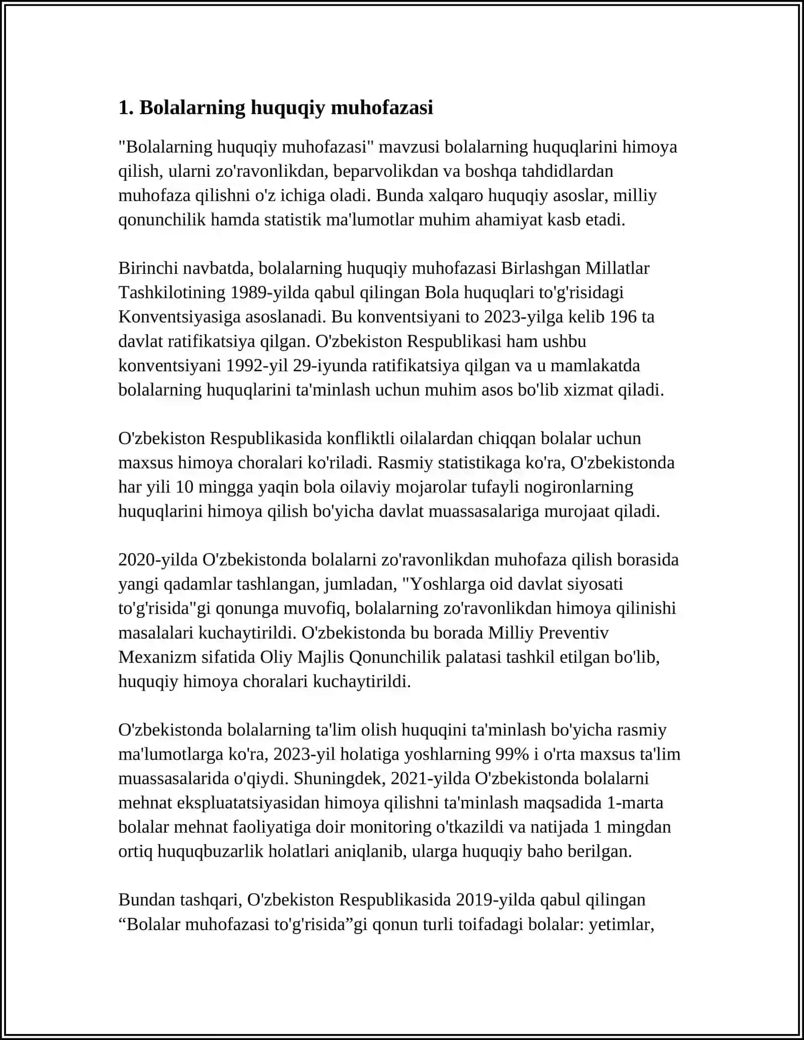 GERMANIYADA BOLALARNING HUQUQIY VAKOLATLARI 3