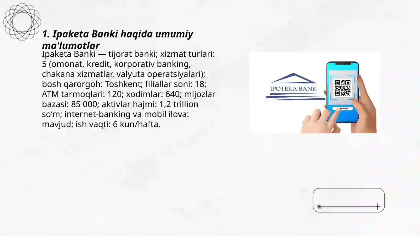Ipaketa Banki haqida malumotlar 3
