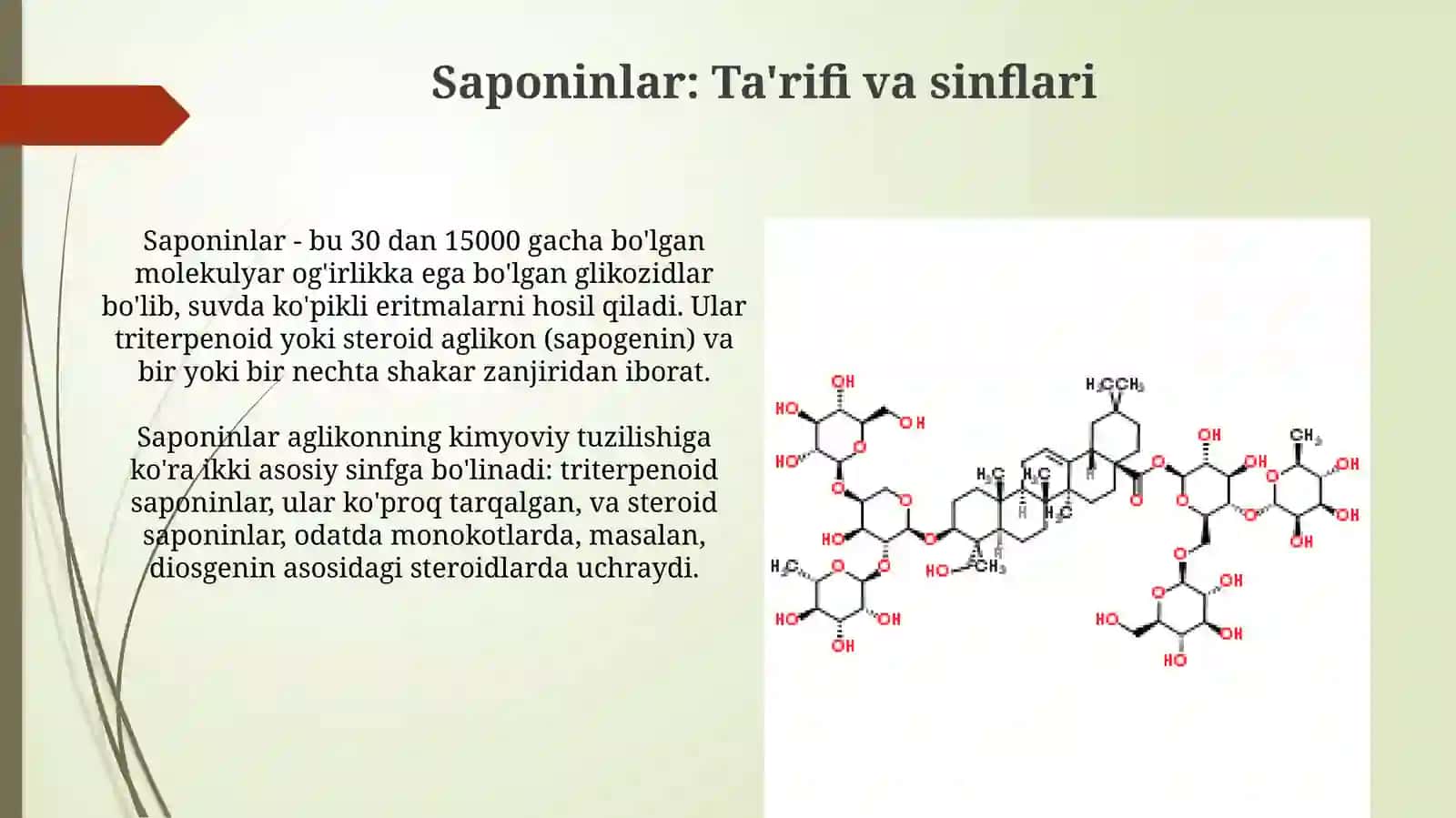 Saponinlarning tuzilishi 3