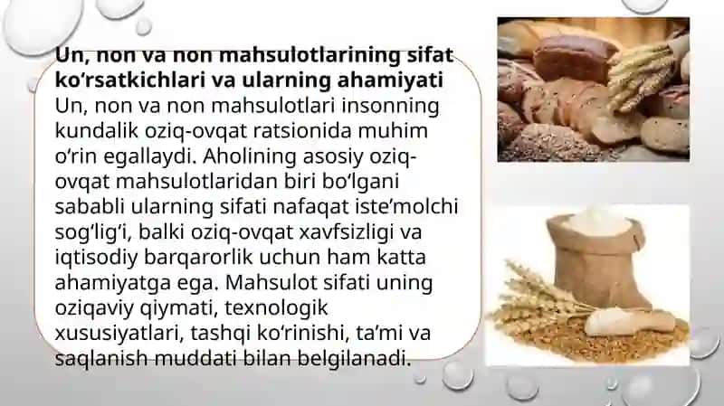 Un, non va non mahsulotlarining sifatini oshiruvchi mahsulotlar 3