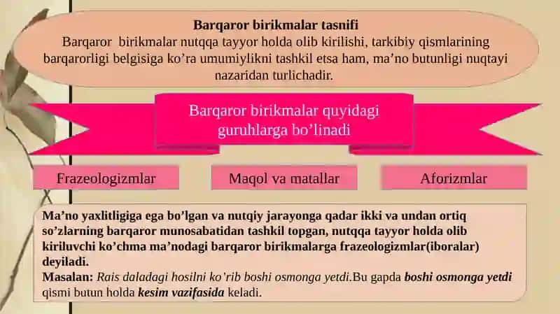Barqaror birikmalar 3