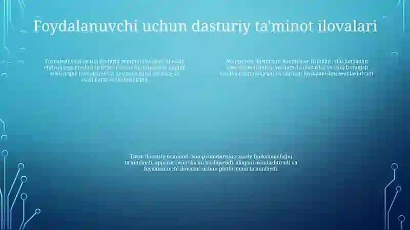 Kompyuter Dasturiy Ta’Minoti 3