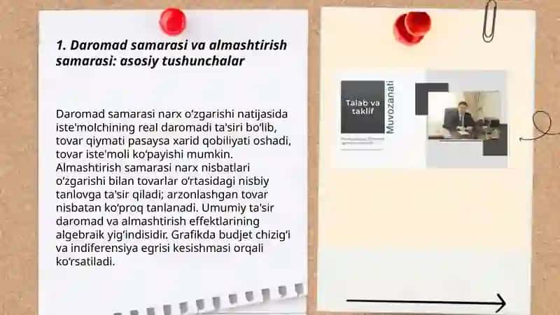 Daromad samarasi va almashtirish samarasi: asosiy tushunchalar 3