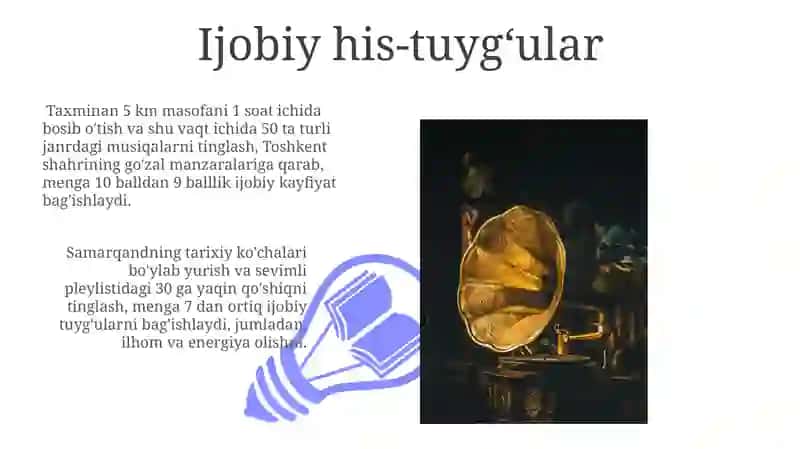 Yurish va musiqa tinglashning afzalliklari 3
