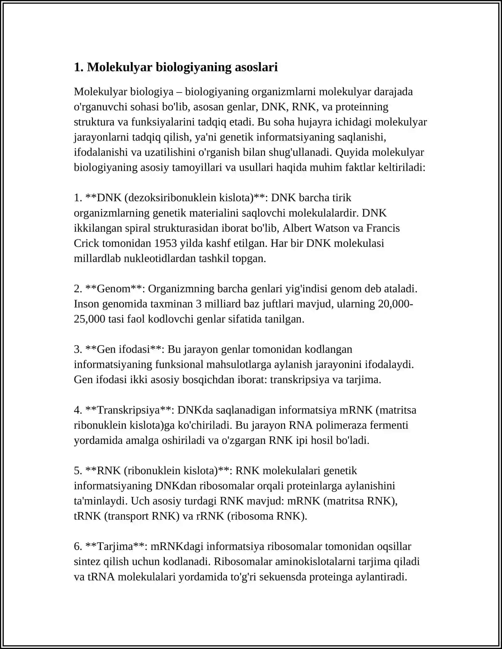 IRSIYATNI MOLEKULYAR ASOSLARI 3