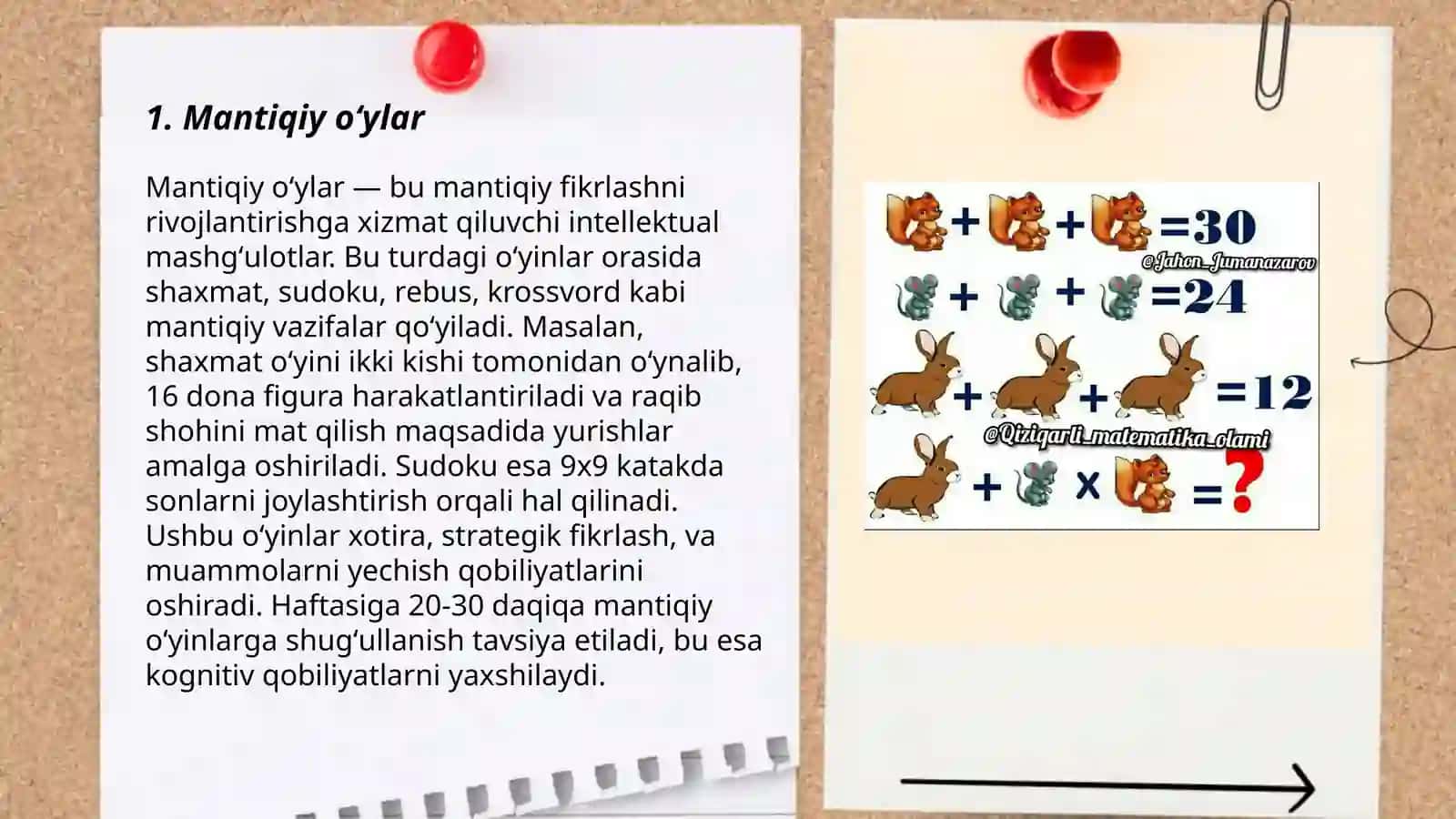 Mantiqiy oʻylar 3