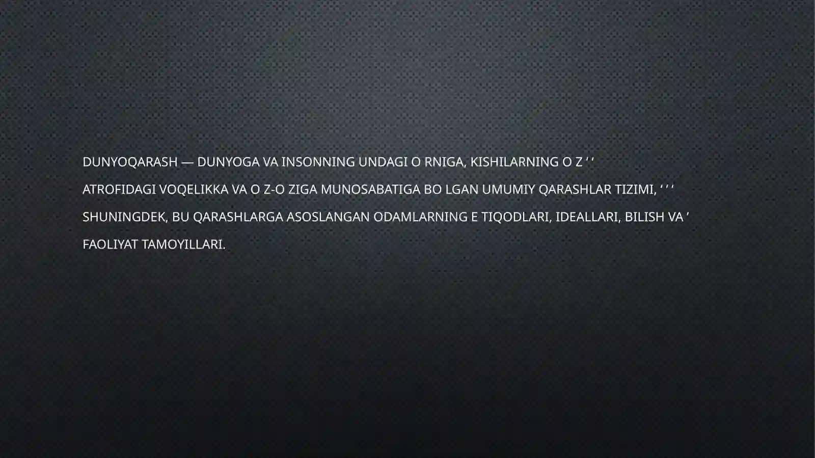 FALSAFIY DUNYOQARASH VA UNING O`Z-O`ZINI ANGLASHDAGI ROLI 3