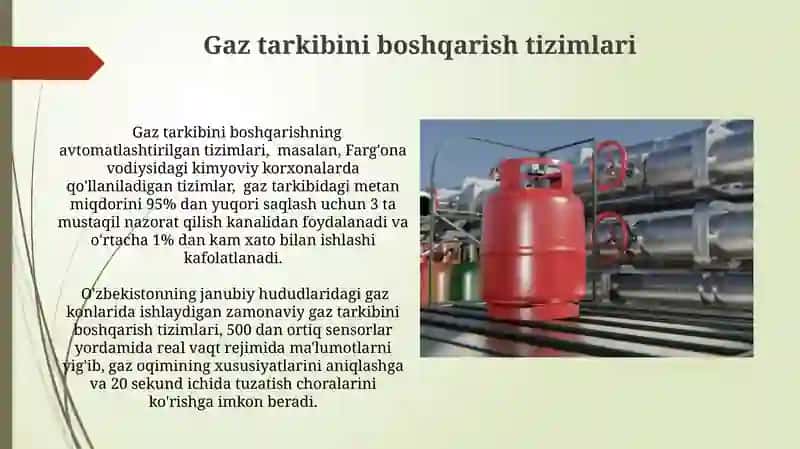 Gazlarning tarkibini oʻlchash va boshqarish 3