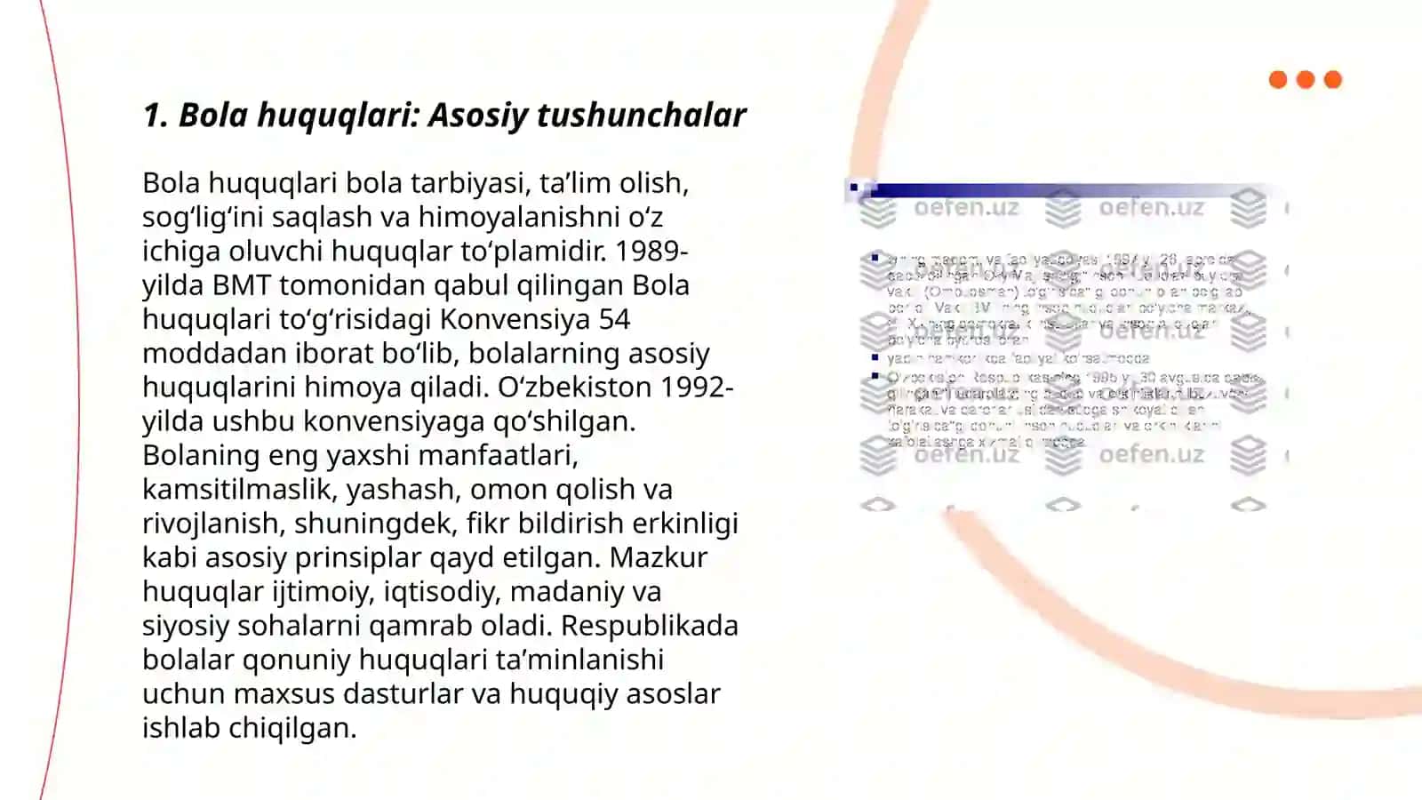 Bola huquqlari tôğrisidagi konvensiya 3