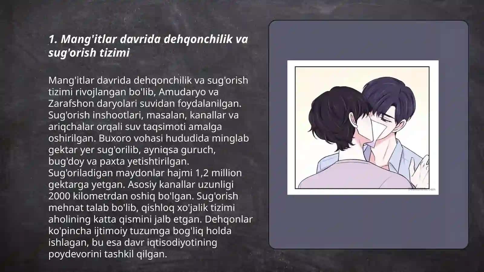 Mang'itlar davrida dehqonchilik va sug'orish tizimi 3