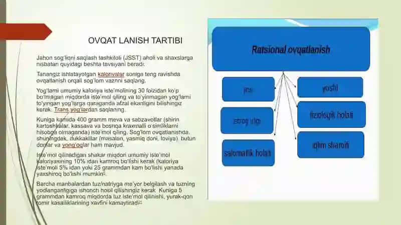 OVQATLANISH VA SALOMATLIK 3