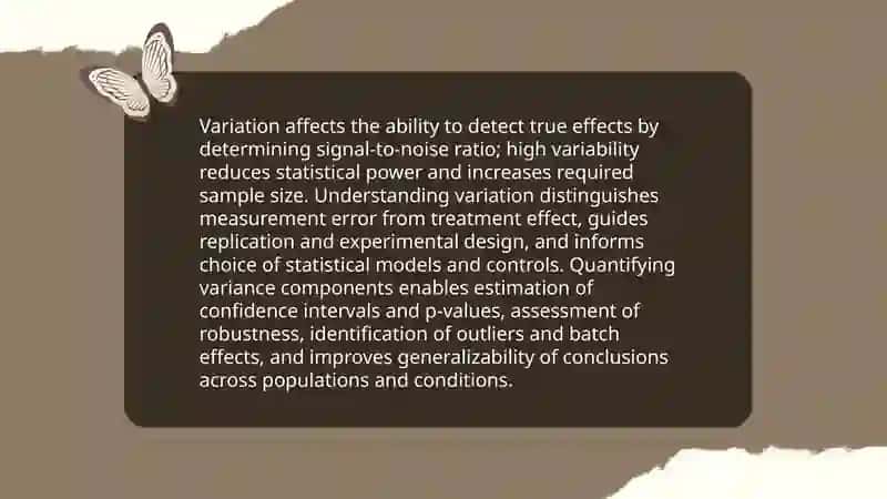 The need for a statistical study of variation 3