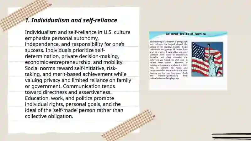 Individualism and Self-Reliance in U.S. Culture 3