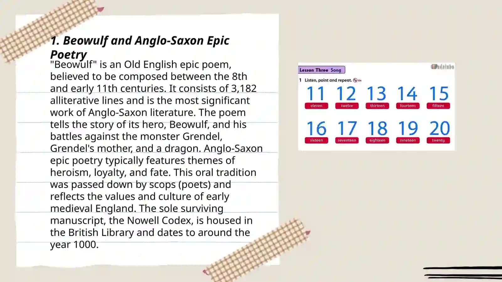 Beowulf and Anglo-Saxon Epic Poetry 3