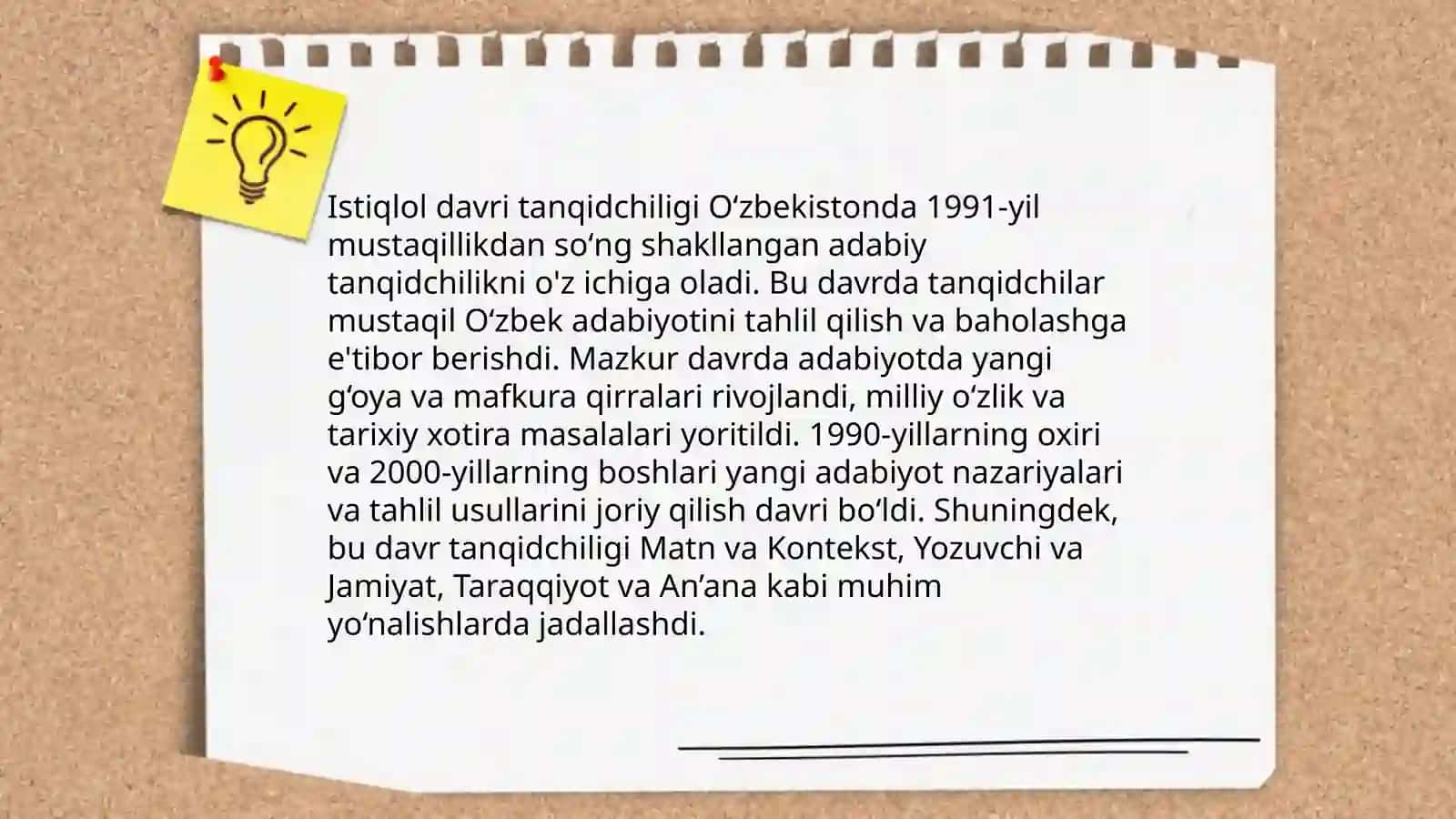 Istiqlol davri tanqidchiligi 3
