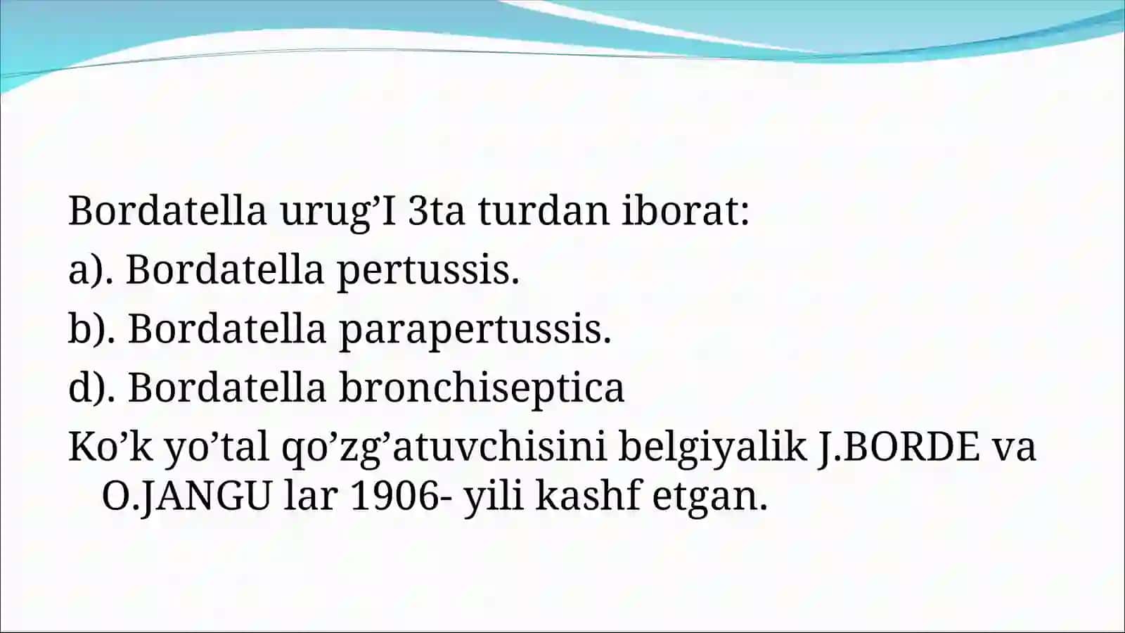 HAVO-TOMCHI INFEKTSIYALARI QO’ZG’ATUVCHILARI 3
