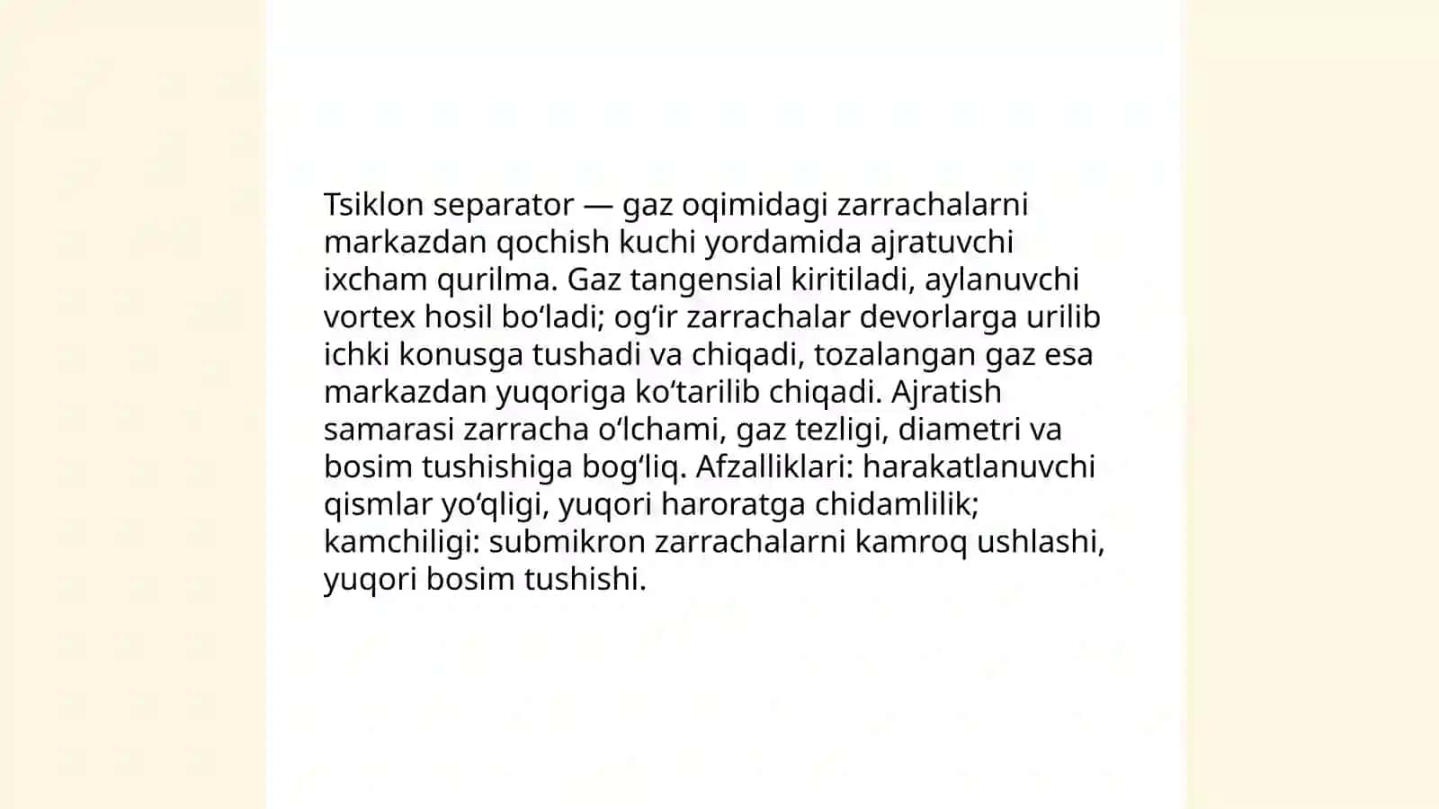 Sanoat gazlarini tozalash usullari va ularning ishlash pirinsplari 3