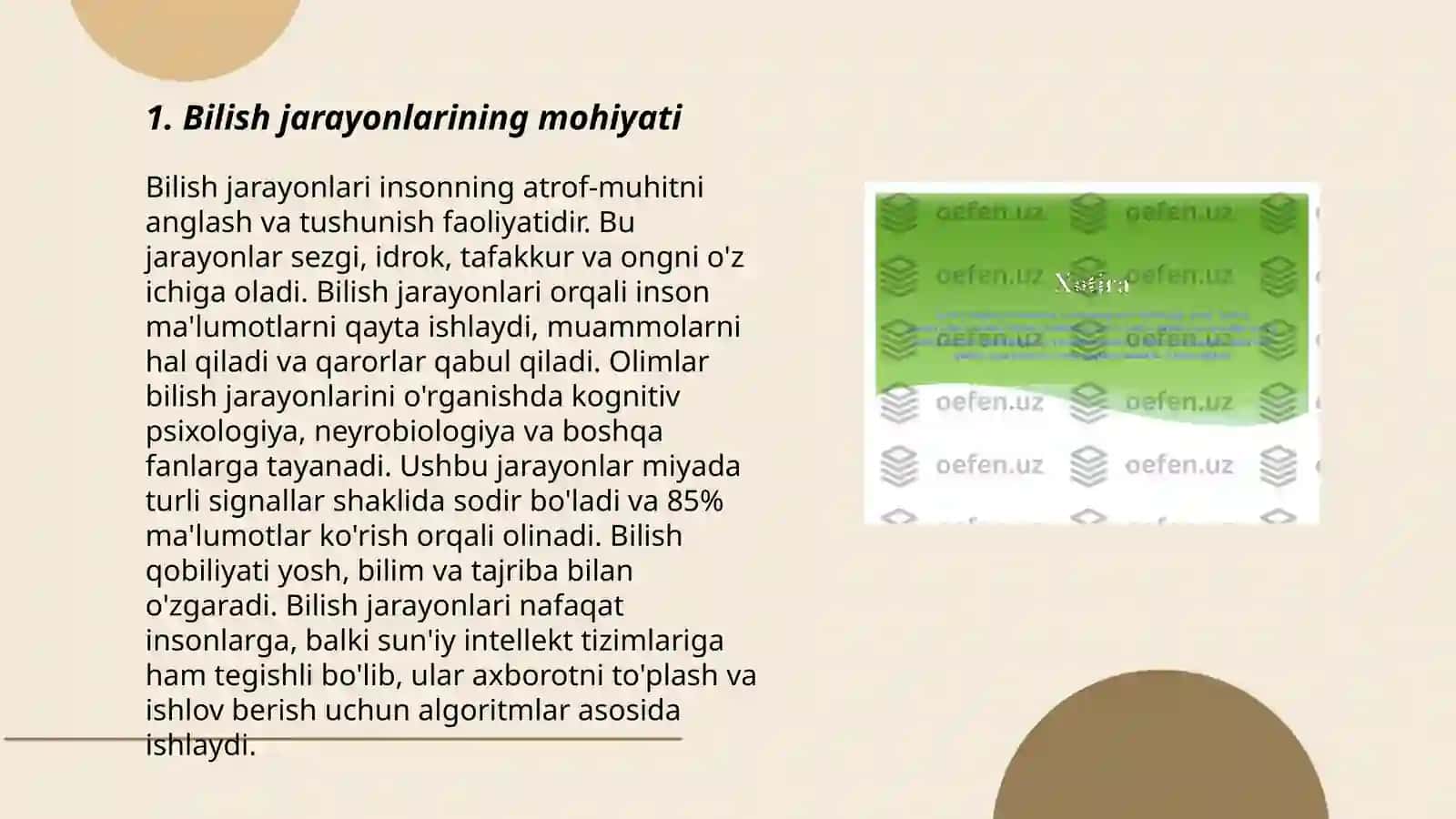 Bilish jarayonlari 3