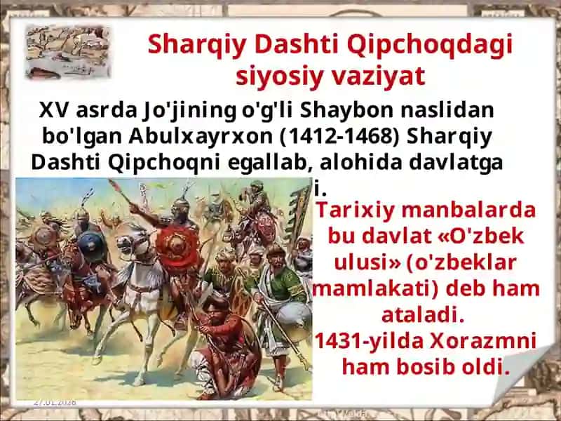 Dashti Qipchoqdagi siyosiy ahvol 3