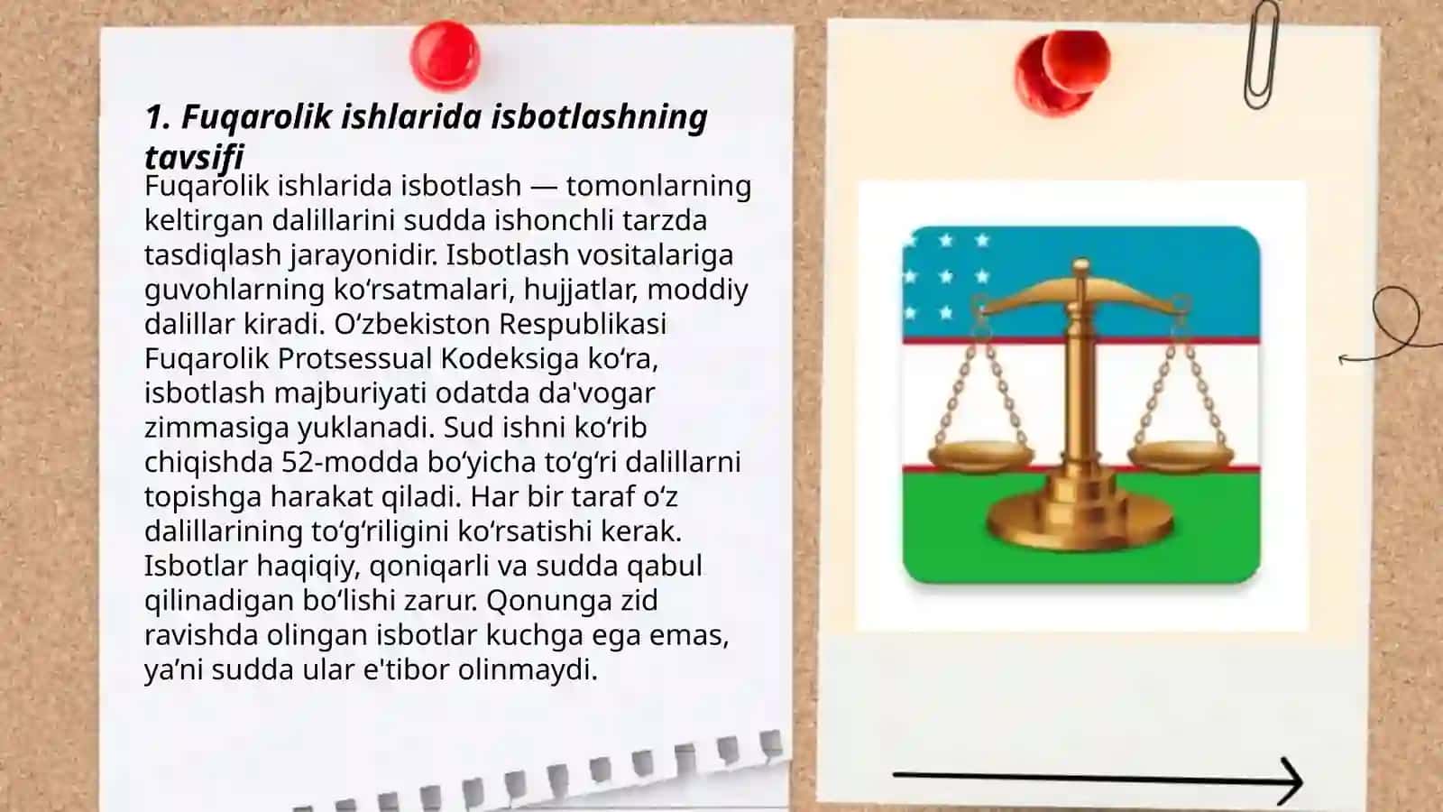 Fuqarolik ishlarida isbotlash va dalillar 3