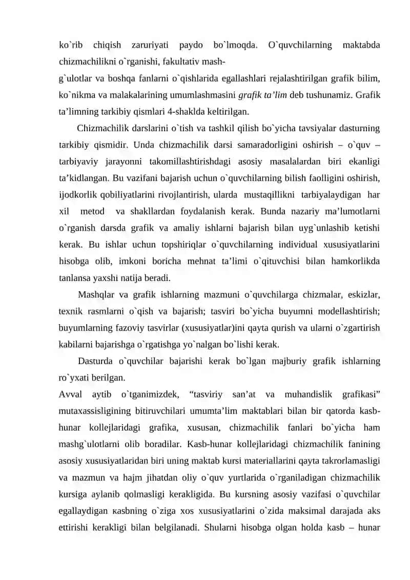 Chizmachilik kursi 3