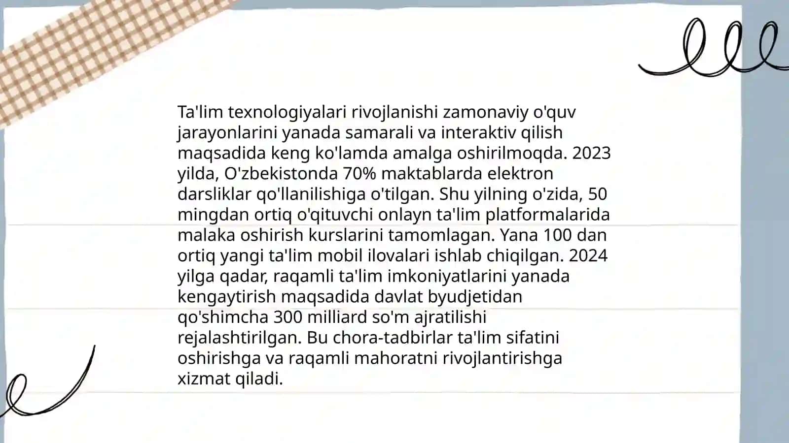 Ta'lim texnologiyalari rivojlanishi 3