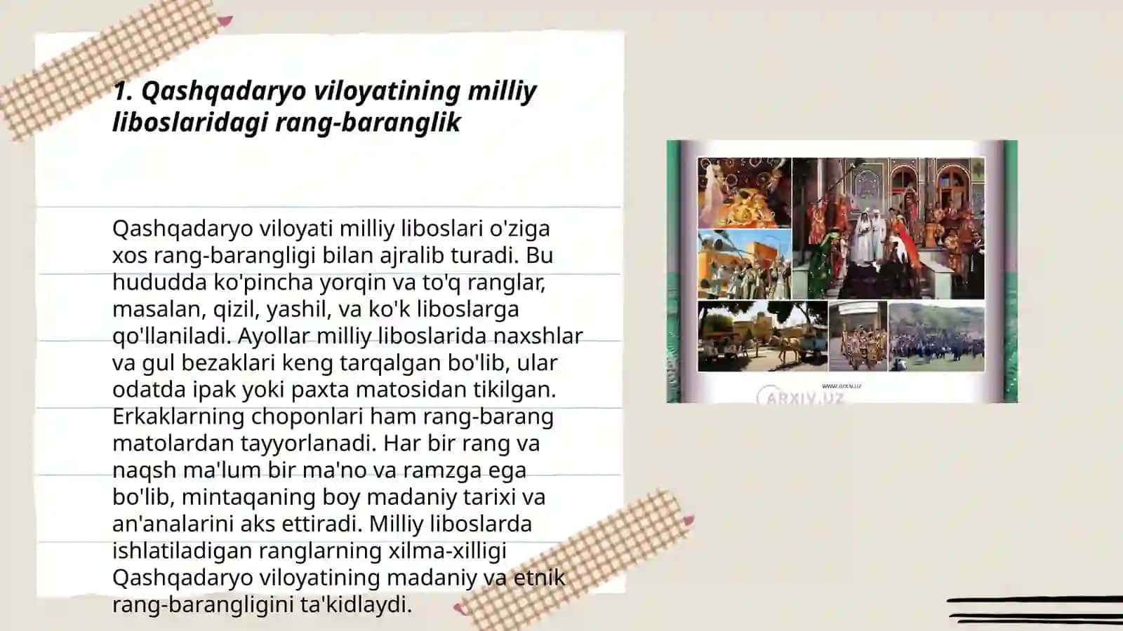 Qashqadaryo viloyati milliy kiyimlari va urf odatlari 3