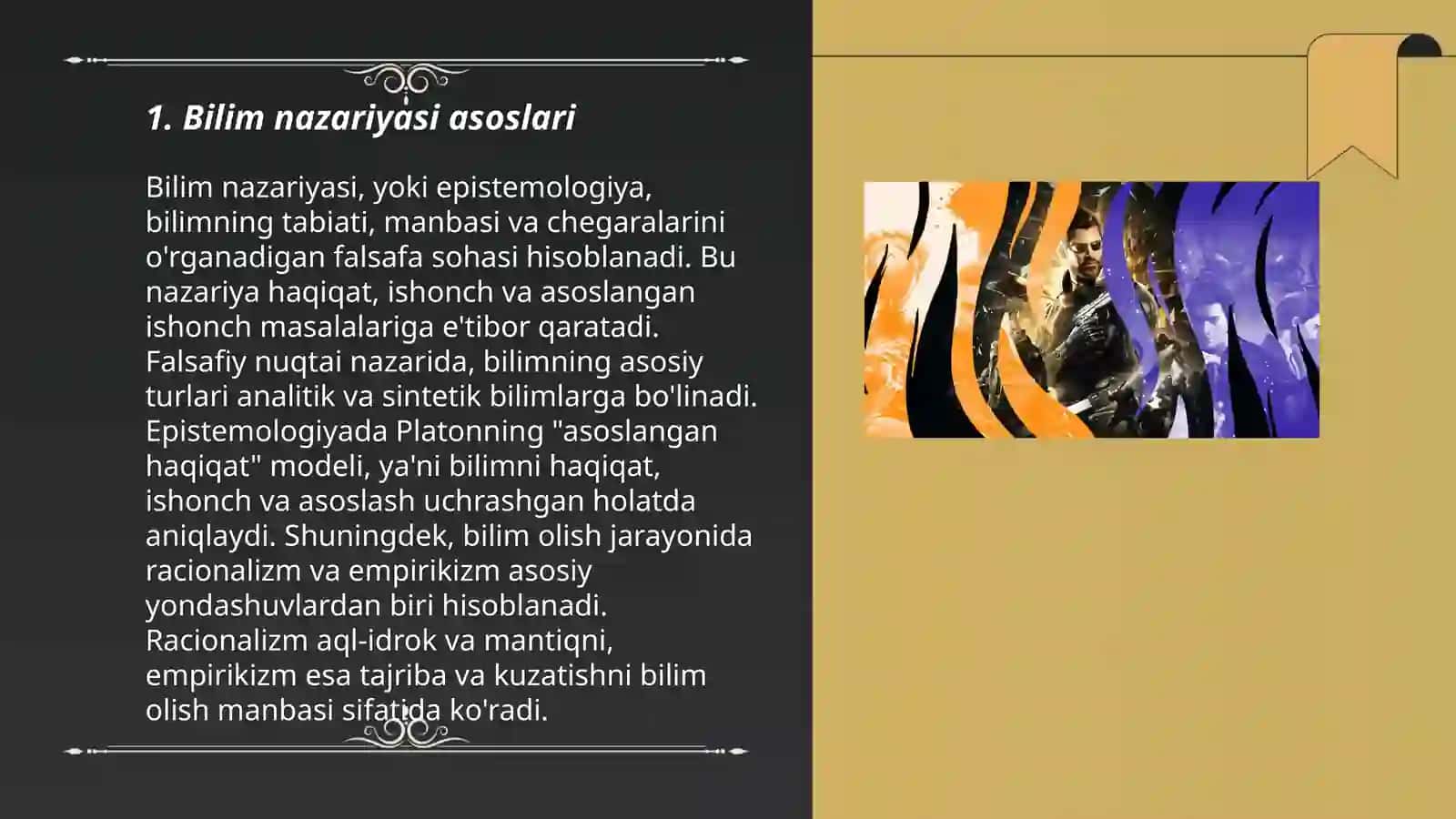 GNOSEOLOGIY A(BILISH NAV RIYASI) 3