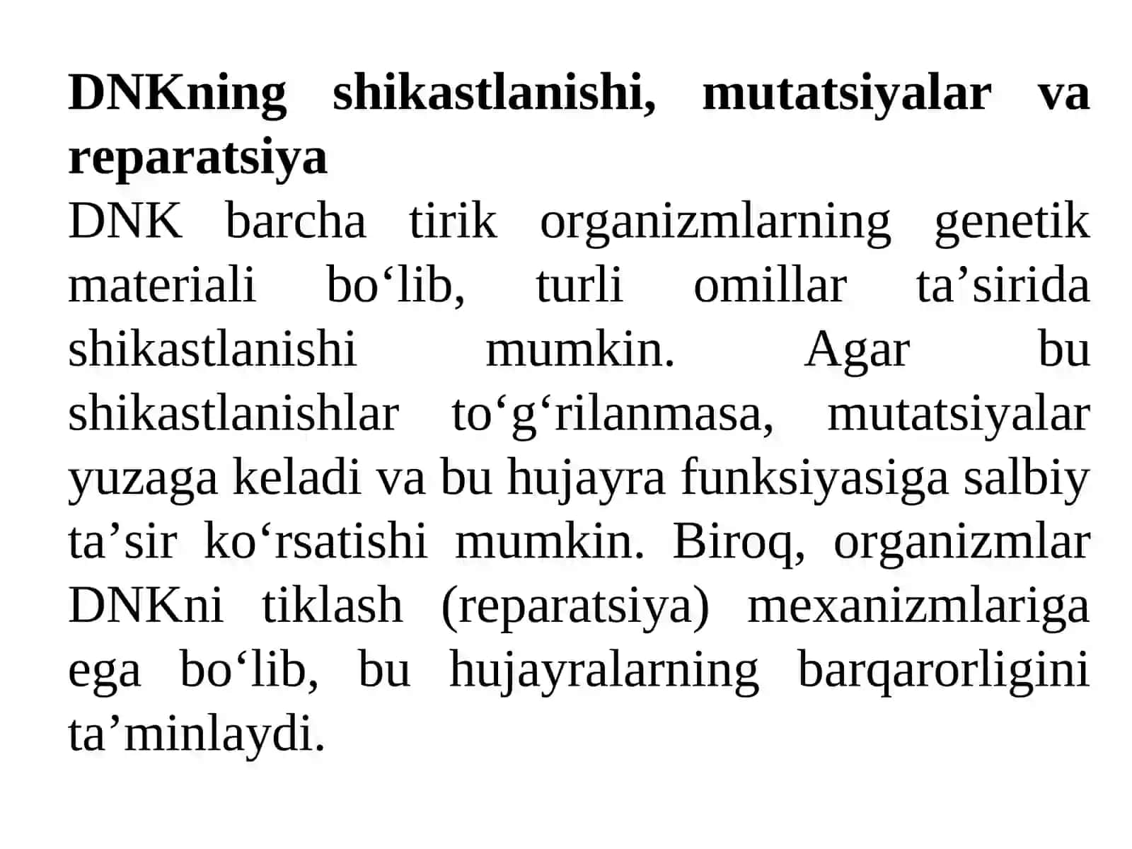 Mutatsiyalar va kanserogenez 3