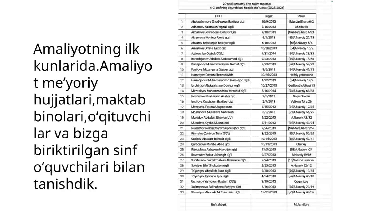 Malakaviy amaliyot uchun taqdimoti 3